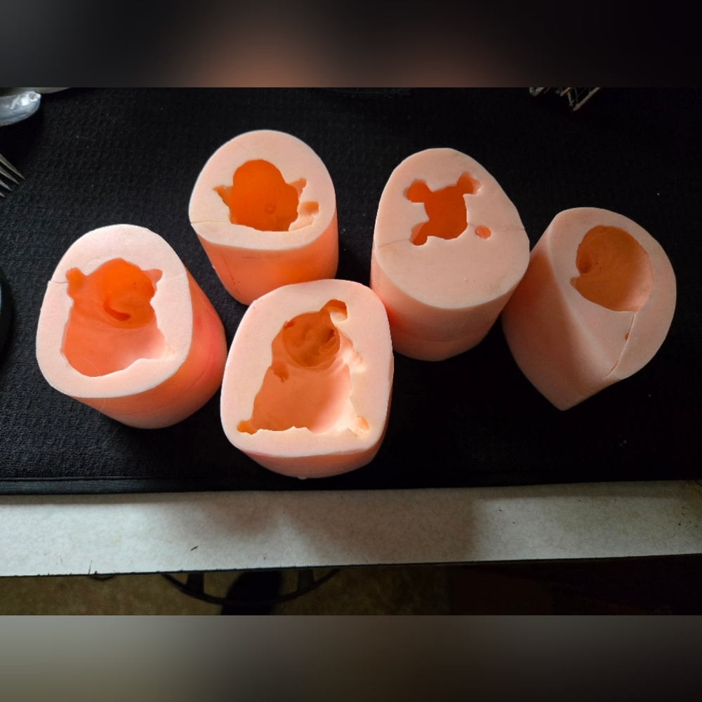 Silicone Mold Set - Peach/Orange